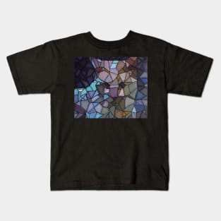 Stain Glass Cat Kids T-Shirt